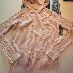 Abercrombie Kids Light Pink Hooded Sweater Size 13/14